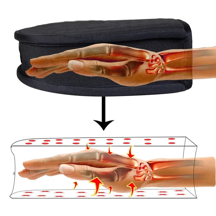 Mejora la salud de tus manos con este guante de luz roja para terapia del dolor articular.