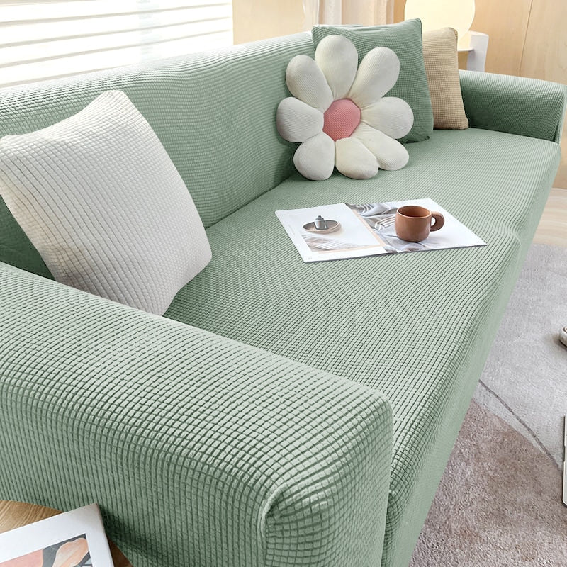 Cubierta elástica para sofá. Impermeable, protege tus muebles de la sala y los renueva.