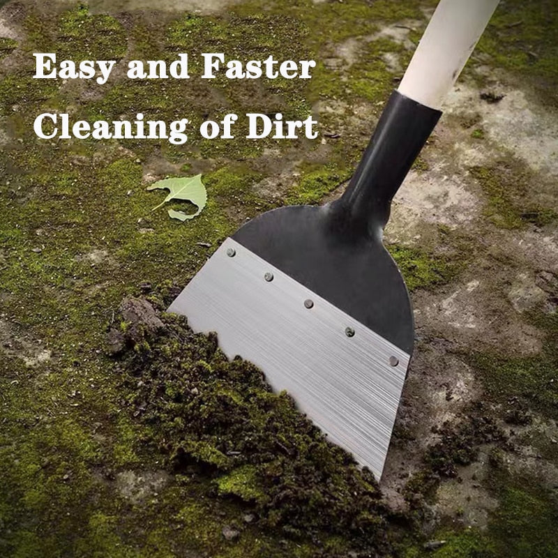 Pala multifuncional de acero para jardín: ideal para excavar, desmalezar, plantar y tareas de cultivo en jardinería.