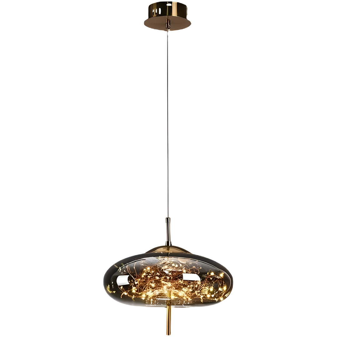 Lámpara de diseño interior LED con estrellas, estilo moderno y único.