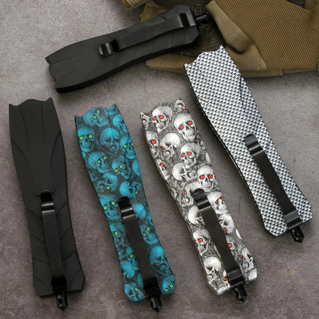 Cuchillo multiherramienta portátil EDC para hombres, ergonómico y táctico, esencial para supervivencia.