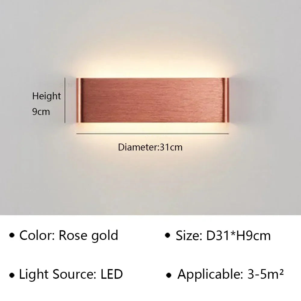 Iluminación LED de bajo consumo, aplique moderno para cualquier habitación.