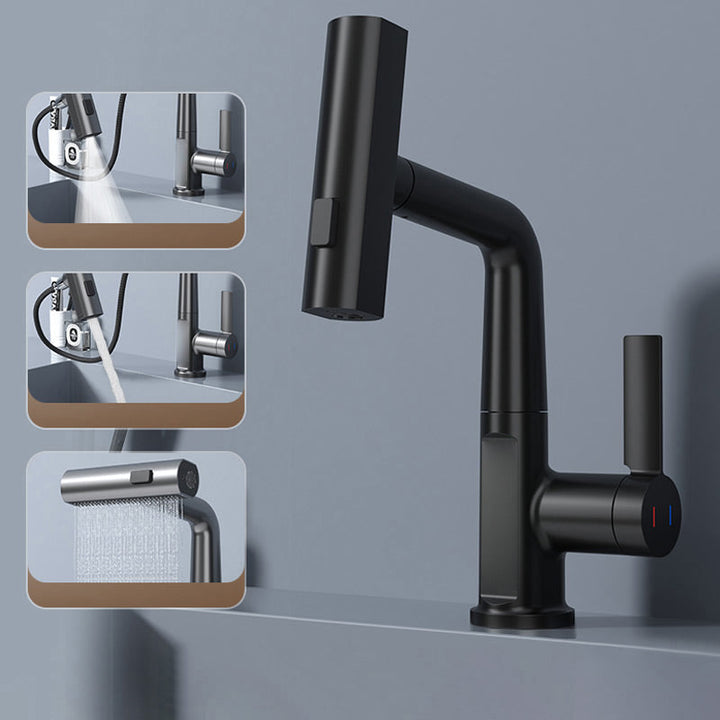 Grifo de cocina con control de temperatura LED preciso y funcionalidad de rociador.
