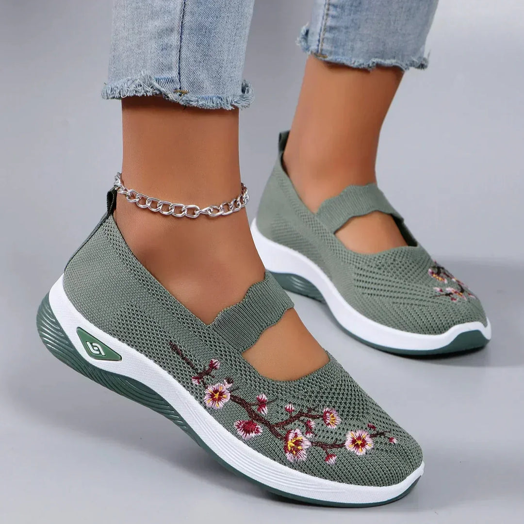 Zapatos ortopédicos de mujer para comodidad diaria, con soporte para el arco y amortiguación transpirable.