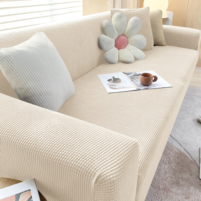 Funda de sofá elástica, resistente. Cubierta lavable que renueva la sala de estar con estilo.