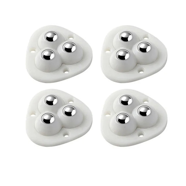 Evita levantar muebles pesados. Ruedas autoadhesivas giratorias para moverlos con seguridad y proteger tu suelo.