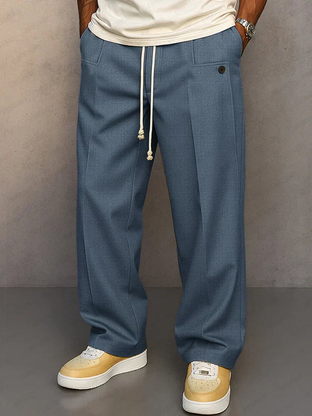Pantalón de vestir para mujer, cordón ajustable. Moda elegante y versátil, perfecto para cualquier ocasión.
