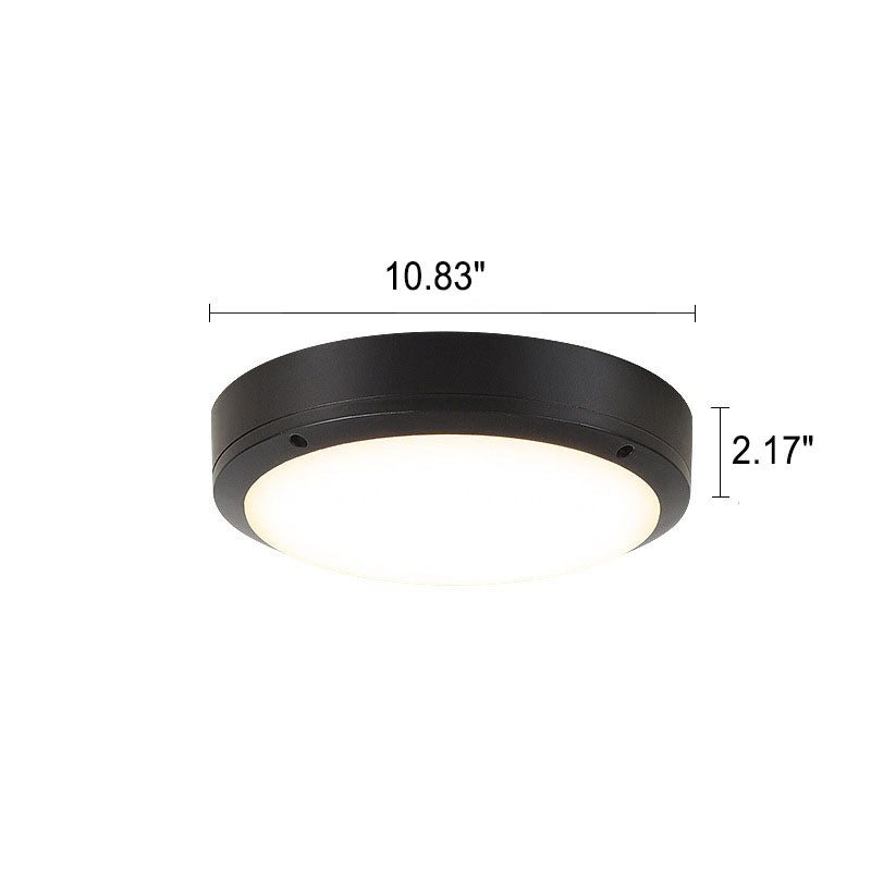 Lámpara de techo LED redonda, crea un ambiente acogedor en terrazas con su luz suave y moderna.