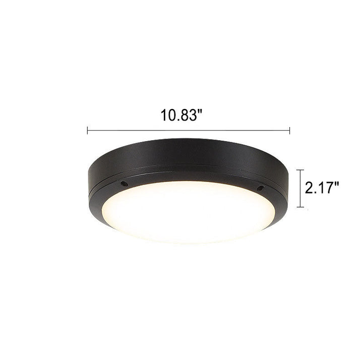 Lámpara de techo LED redonda, crea un ambiente acogedor en terrazas con su luz suave y moderna.