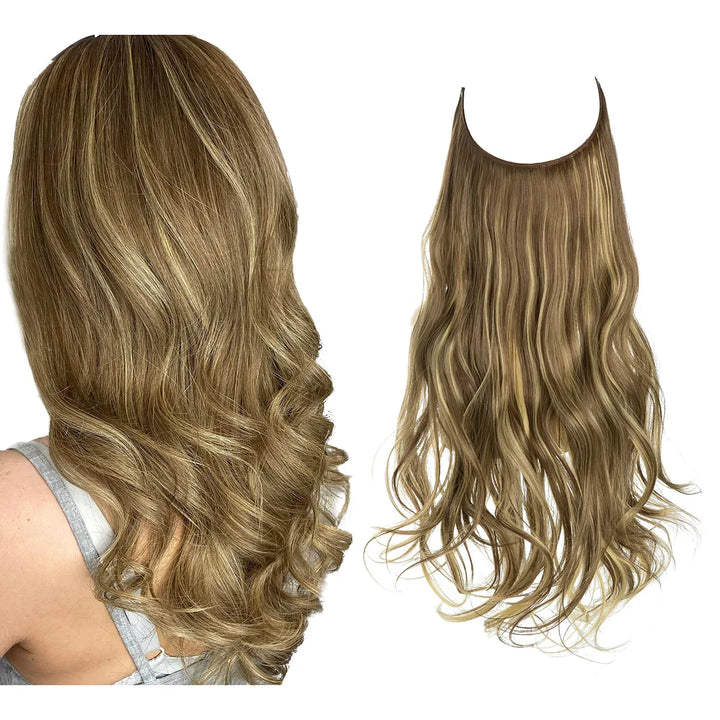 Extensiones de cabello 100% natural REMY para mujer, aportan volumen y brillo duradero.