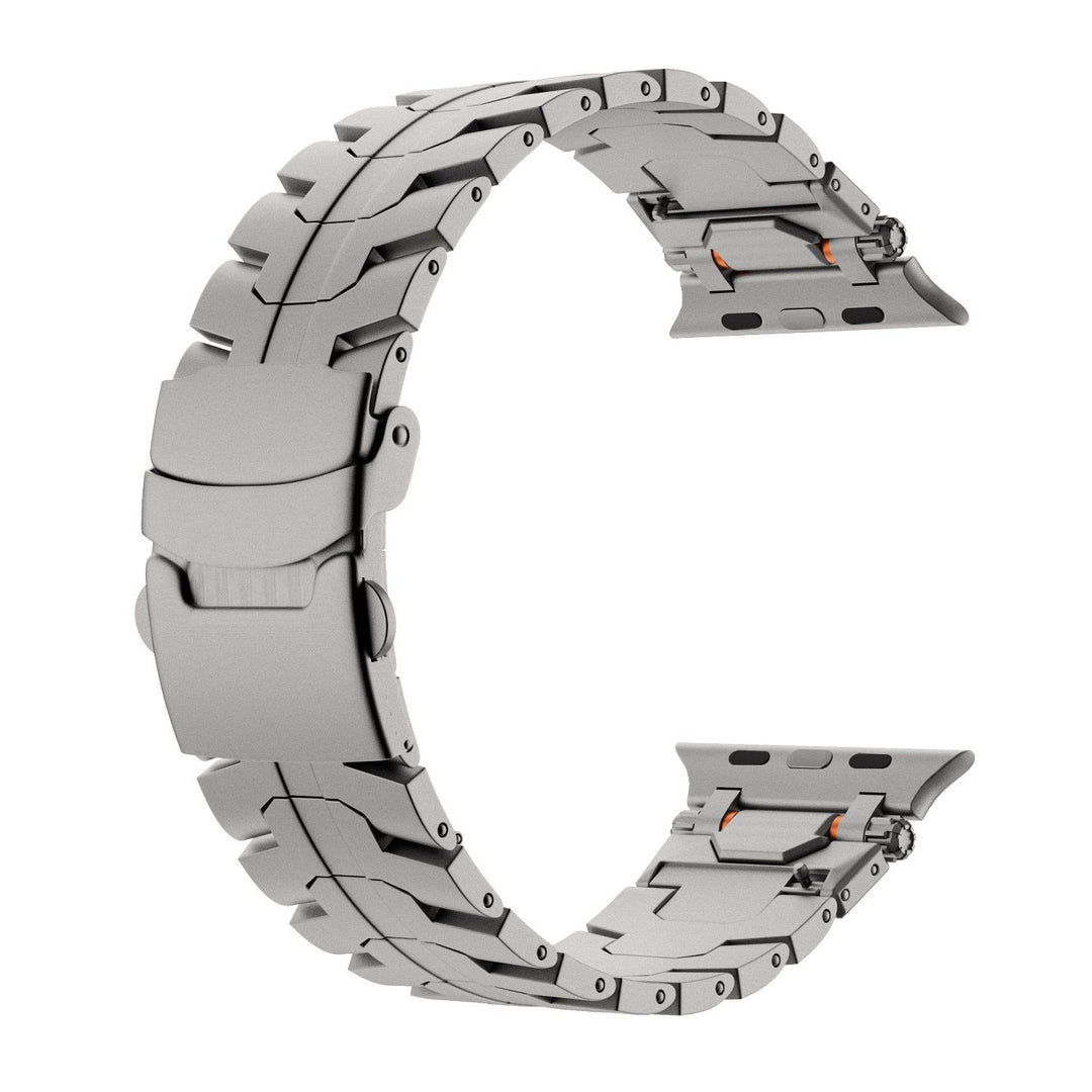 Correa metálica de lujo para smartwatch. Combina elegancia y funcionalidad. Unisex.