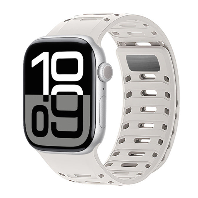 Banda de reloj inteligente de silicona suave y transpirable, magnética, ideal para uso diario.