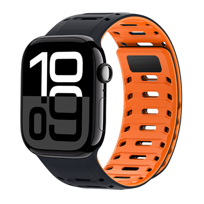 Correa de silicona suave unisex para smartwatch magnética, ajustable e impermeable.