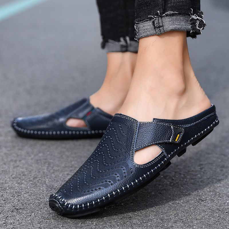 Zapatos mules abiertos para hombre, ofrecen máxima transpirabilidad y confort durante todo el día.
