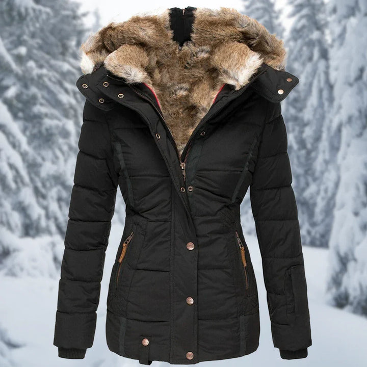 Chaqueta de invierno cálida para mujer, estilo moderno y ropa exterior de moda para protegerte del frío.