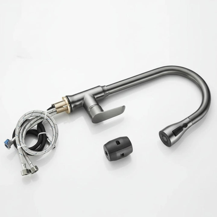 Accesorios de cocina: grifo mezclador extraíble, funcional y giratorio para cualquier fregadero.