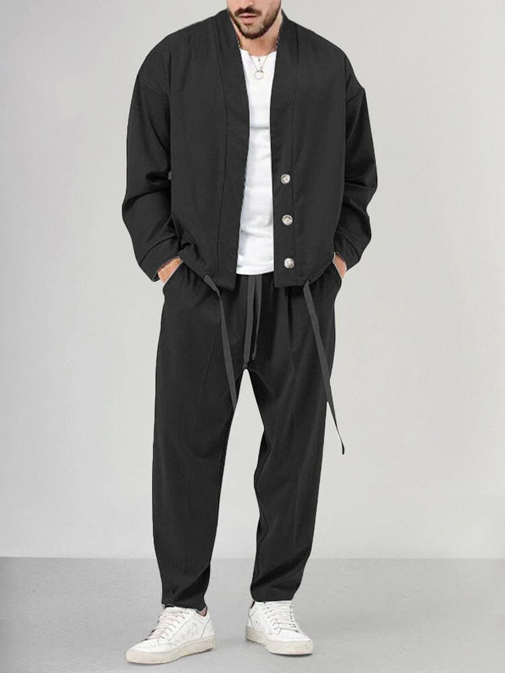 Sudadera y pantalón para hombre, conjunto casual cómodo de dos piezas ideal para un look sport y relax.