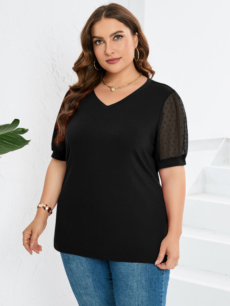 Blusa versátil de algodón mujer, cuello V y manga larga. Prenda básica y elegante para tu armario.