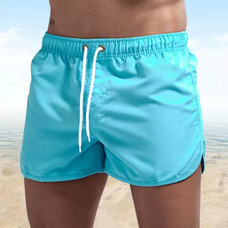 Traje de baño hombre cómodo, secado rápido, para vacaciones y piscina.