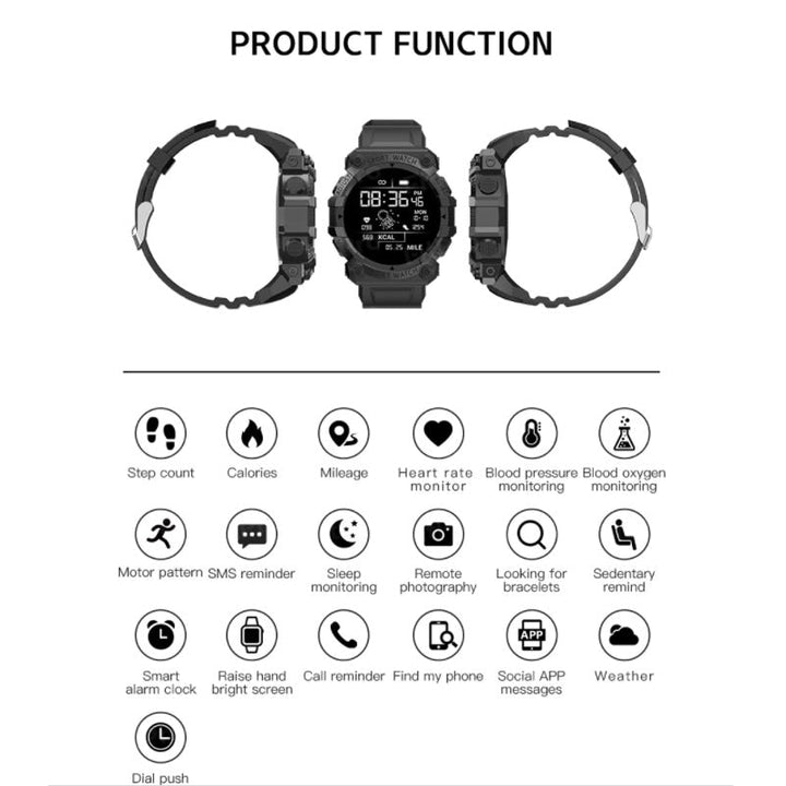 Monitor de salud: reloj inteligente unisex con seguimiento de frecuencia cardíaca, sueño y oxígeno.