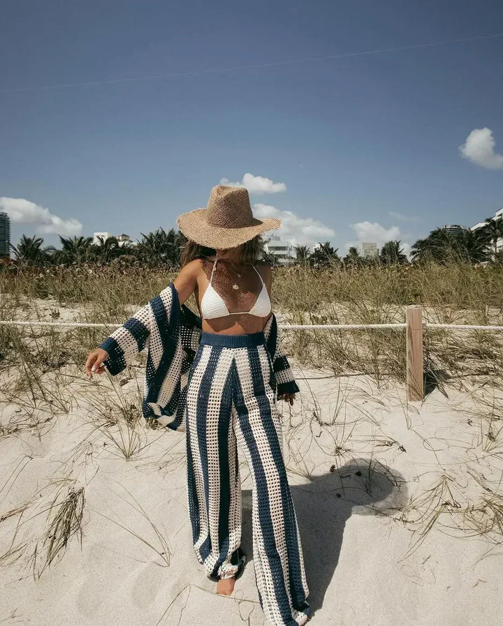 Conjunto de verano bohemio para mujer. Dos piezas frescas, ropa casual estilo chic. Tallas S-XL.