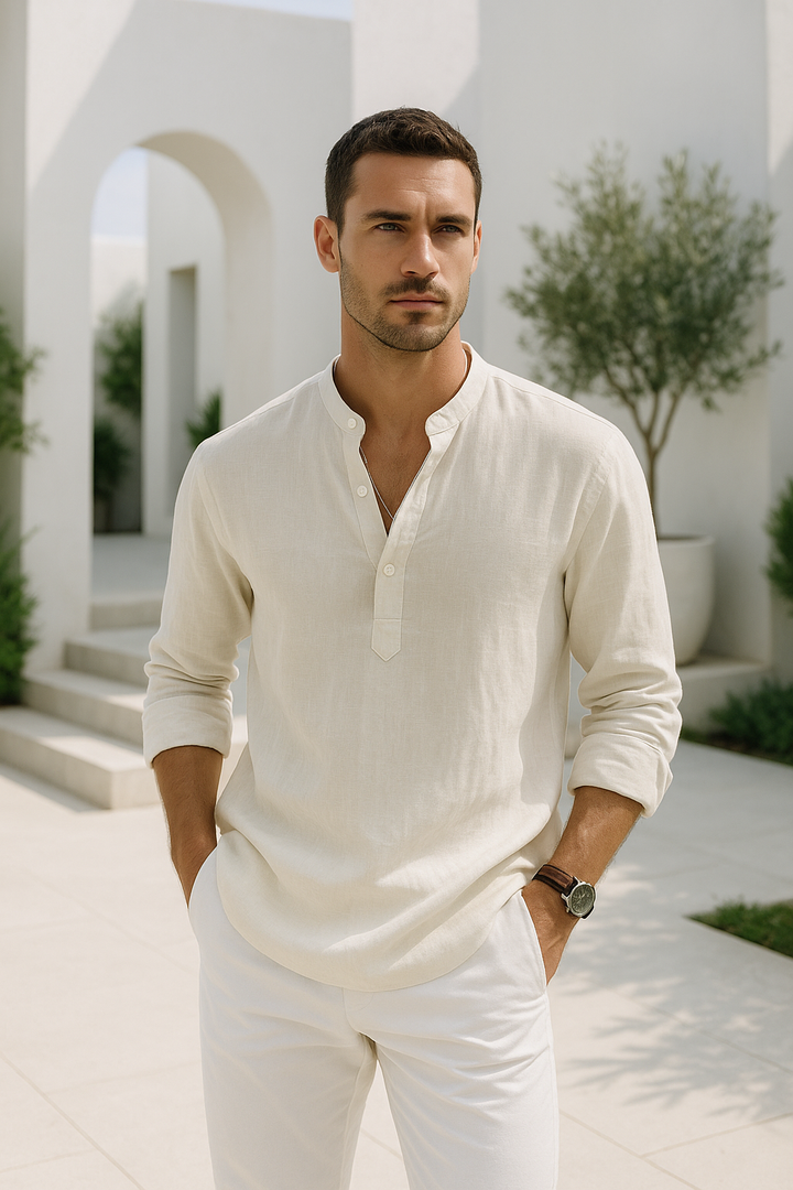 Camisa de moda hombre oversize. Diseño relajado y transpirable para el confort de verano.