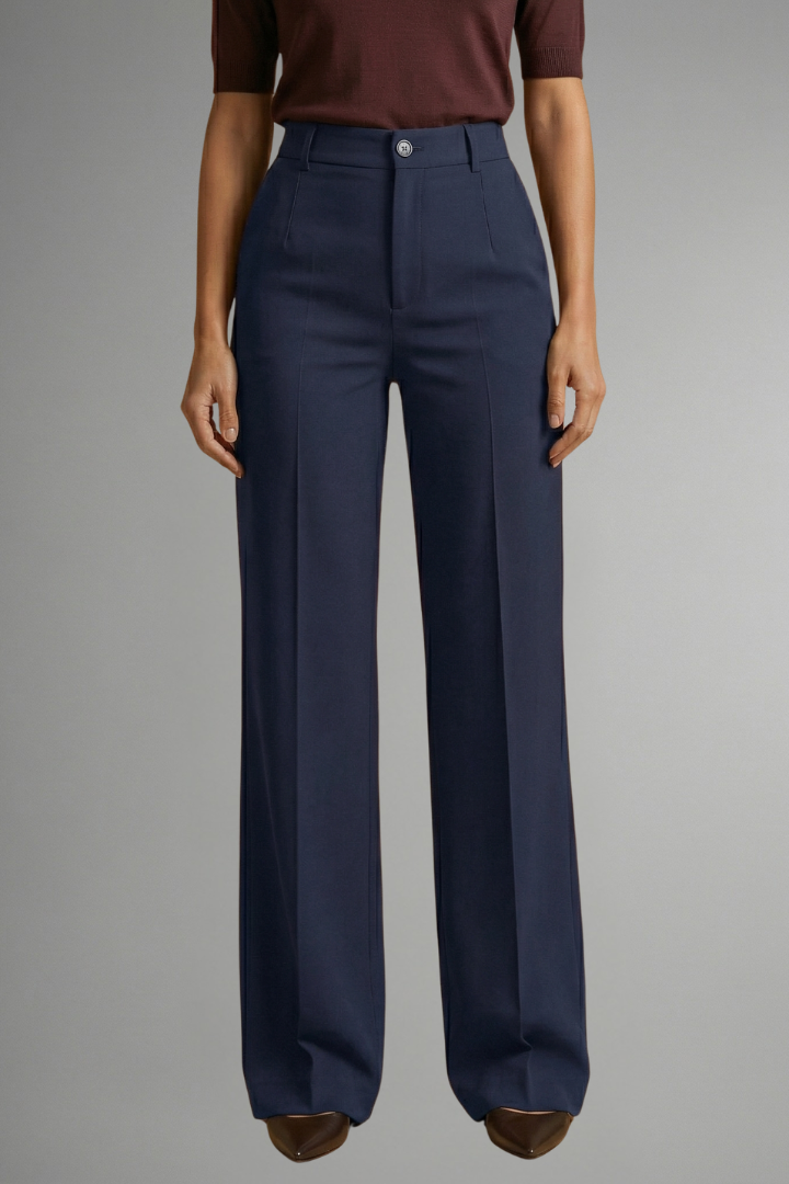 Detalle de tejido del conjunto de top corto y pantalón ancho para mujer, moda casual versátil.