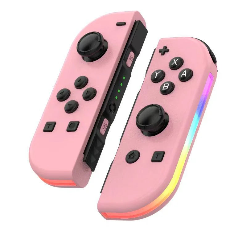 Controlador inalámbrico Bluetooth LED para Nintendo Switch, diseño ergonómico RGB.