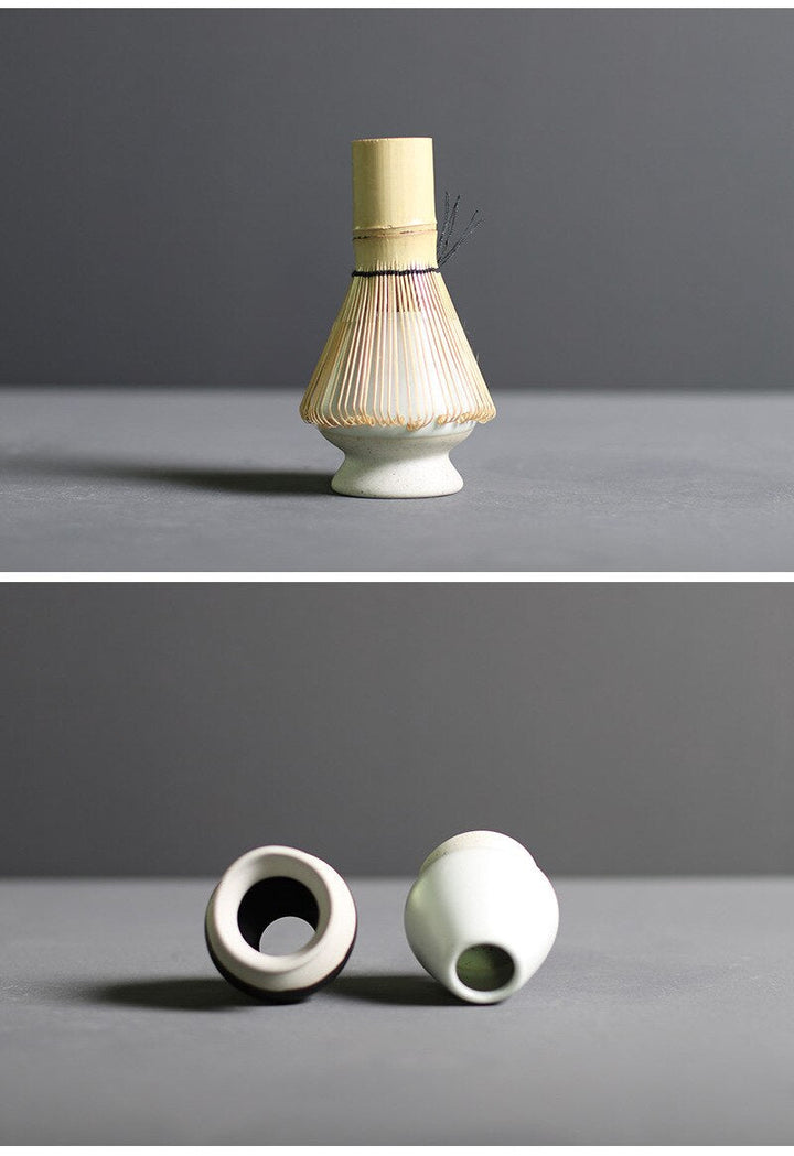 Completo set de matcha de cerámica y bambú; vive la tradición y disfruta tu bebida favorita.