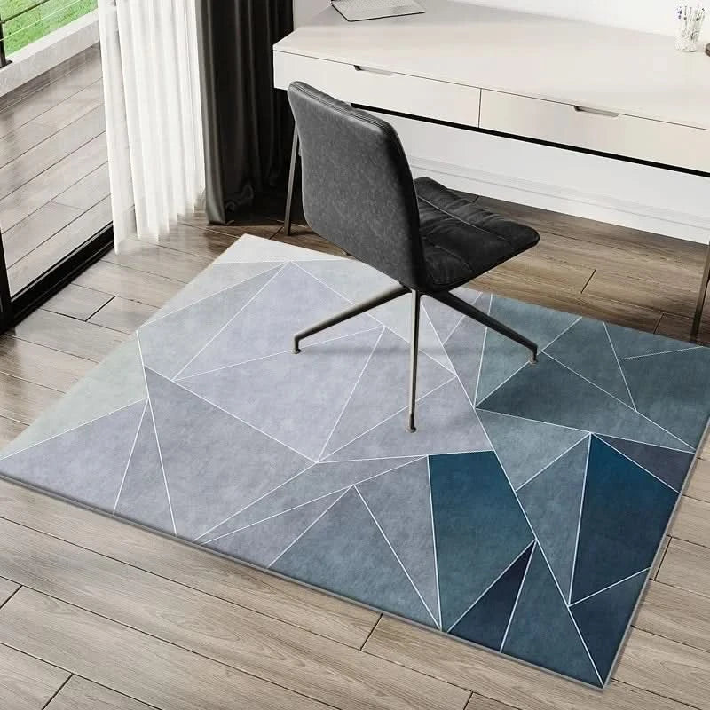 Alfombrilla de oficina resistente y lavable, protectora para suelos y sillas giratorias. Fácil de limpiar.