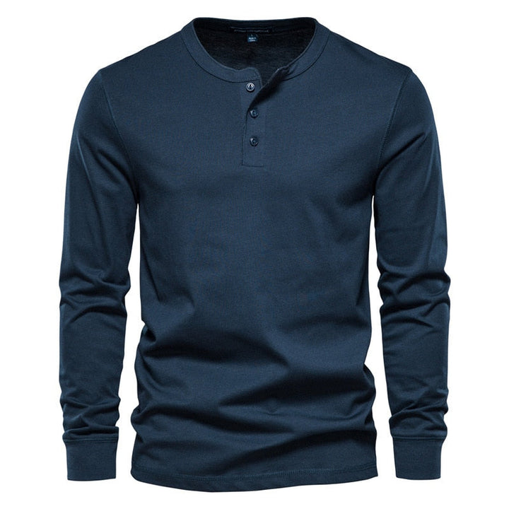 Camisa casual FINN gris para hombre, manga larga, elegante y de moda. Ideal para vestuario masculino versátil.