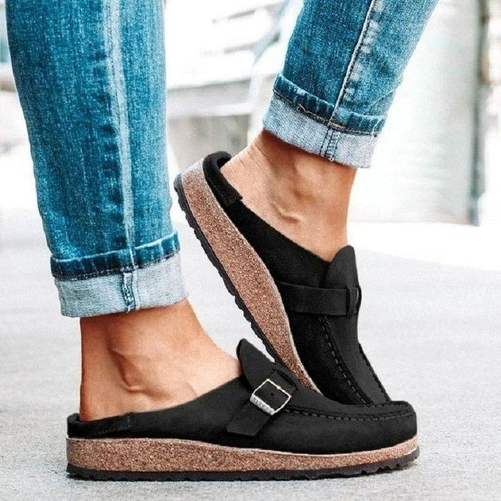 Zapatos cómodos de mujer, mules ortopédicos con estilo y confort superior. Perfectos para verano.