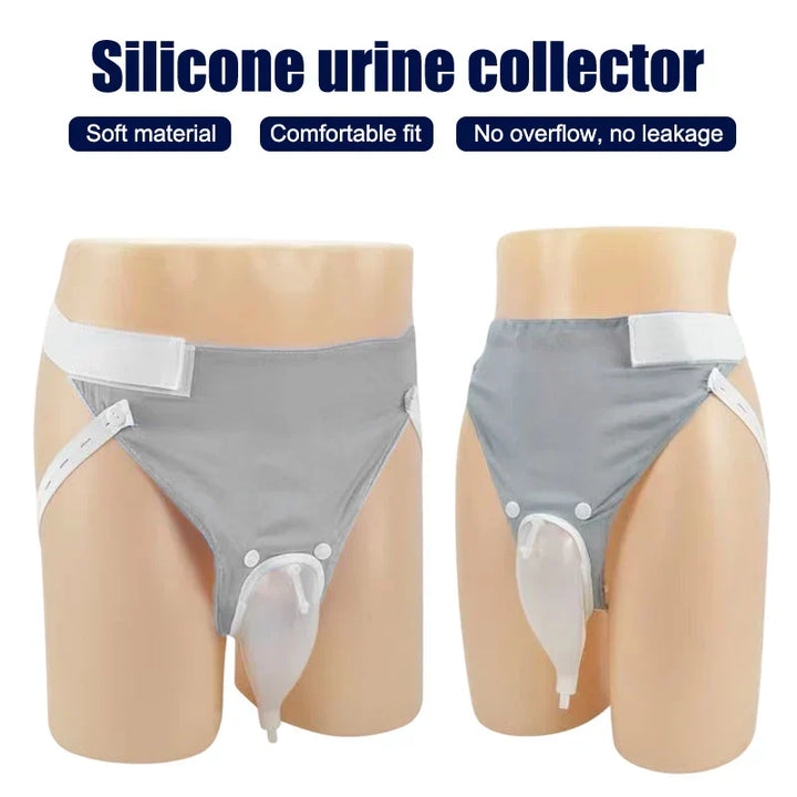 Catéter externo de silicona para hombre, solución eficaz para incontinencia urinaria.