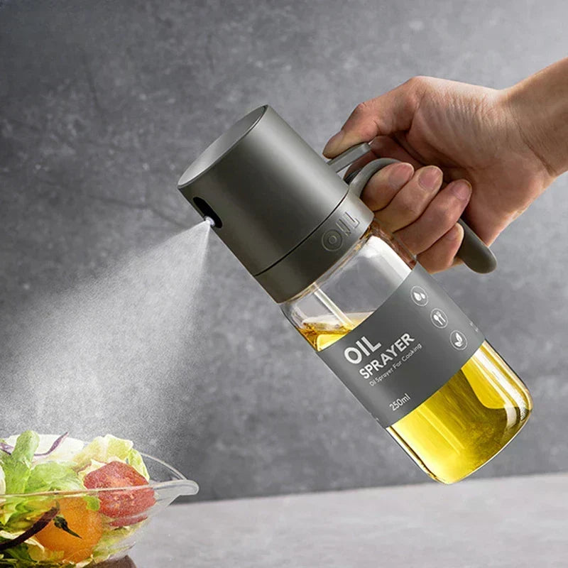 Pulverizador de aceite 250ml para cocina, niebla fina. Control preciso de aceite saludable.
