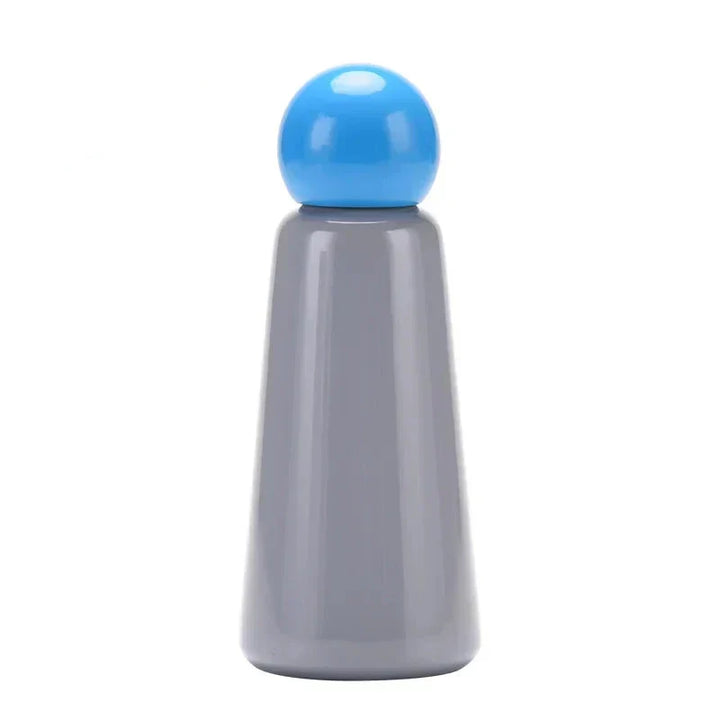 Hidratación cómoda: botella de acero bicolor, térmica para cualquier aventura, un estilo único.