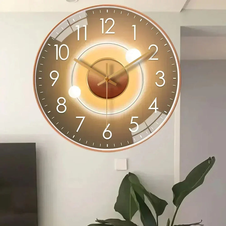 Decorativo reloj de pared clásico y silencioso, mejora cualquier espacio del hogar u oficina con estilo.