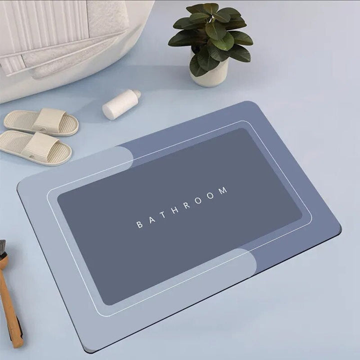 Alfombrilla de baño suave, máxima absorción, ideal para después de la ducha, seguridad garantizada.