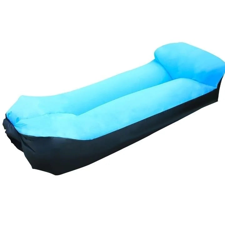 Sofá inflable portátil unisex, perfecto para vacaciones en playa, camping o exterior.