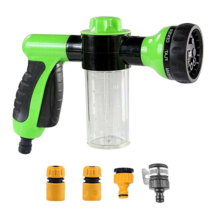 Pistola de pulverización a presión para limpieza eficaz con agua y jabón. Herramienta multifuncional.