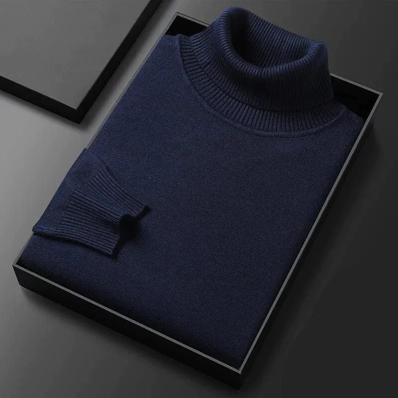 Jersey cuello alto para hombre. Un toque sofisticado y elegante para cualquier conjunto de moda invierno.