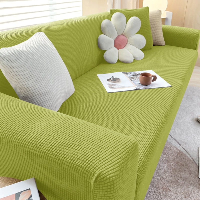 Funda de sofá protectora elástica. Cubierta resistente para la sala, ideal para fácil limpieza.