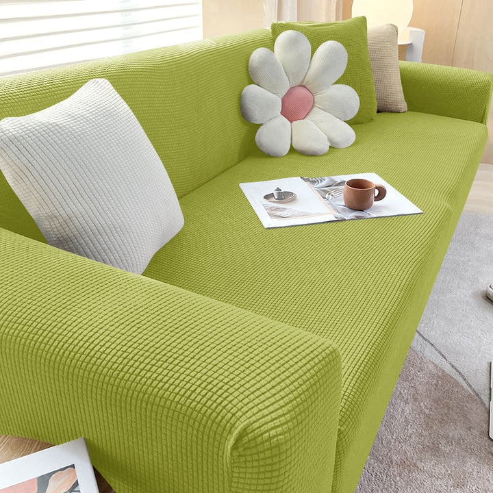 Funda de sofá protectora elástica. Cubierta resistente para la sala, ideal para fácil limpieza.