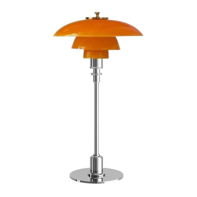 Lámpara de mesa escandinava con diseño retro, iluminación perfecta para ambientes modernos y acogedores.