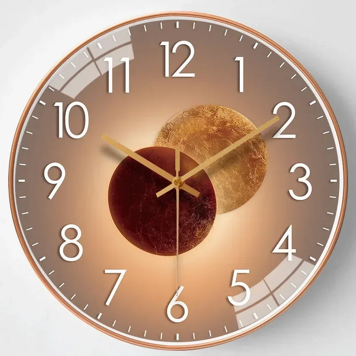Reloj de pared de estilo clásico, silencioso, un toque elegante para tu hogar u oficina. Decorativo.