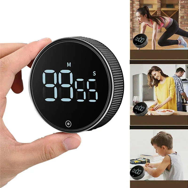 Temporizador digital magnético para cocina, esencial para hornear y cocinar. Control de tiempo preciso y confiable.