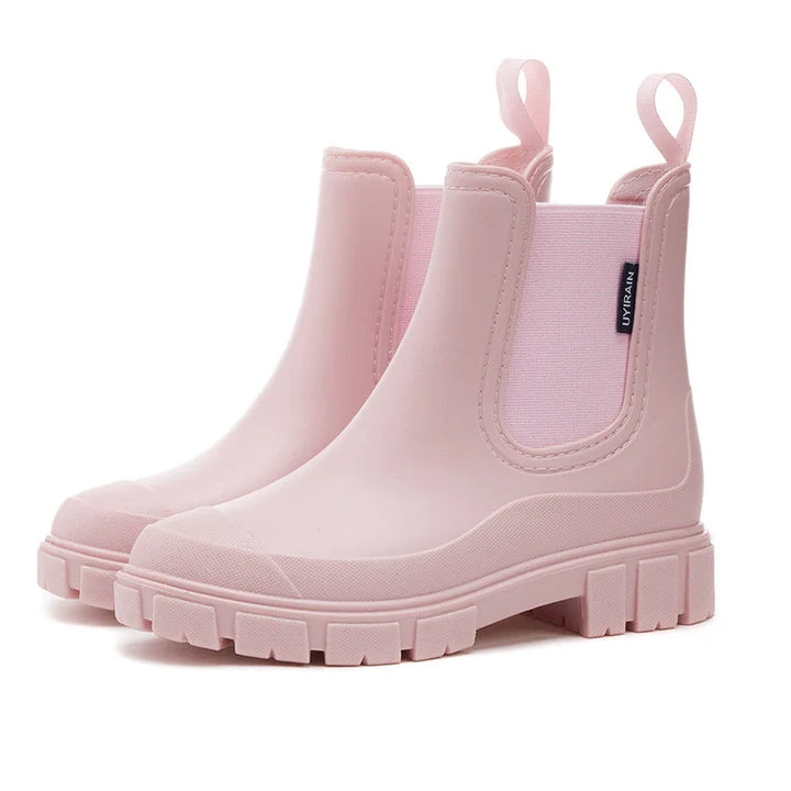 Zapatos de invierno impermeables para mujer. Botines Chelsea de lluvia, moda y protección.