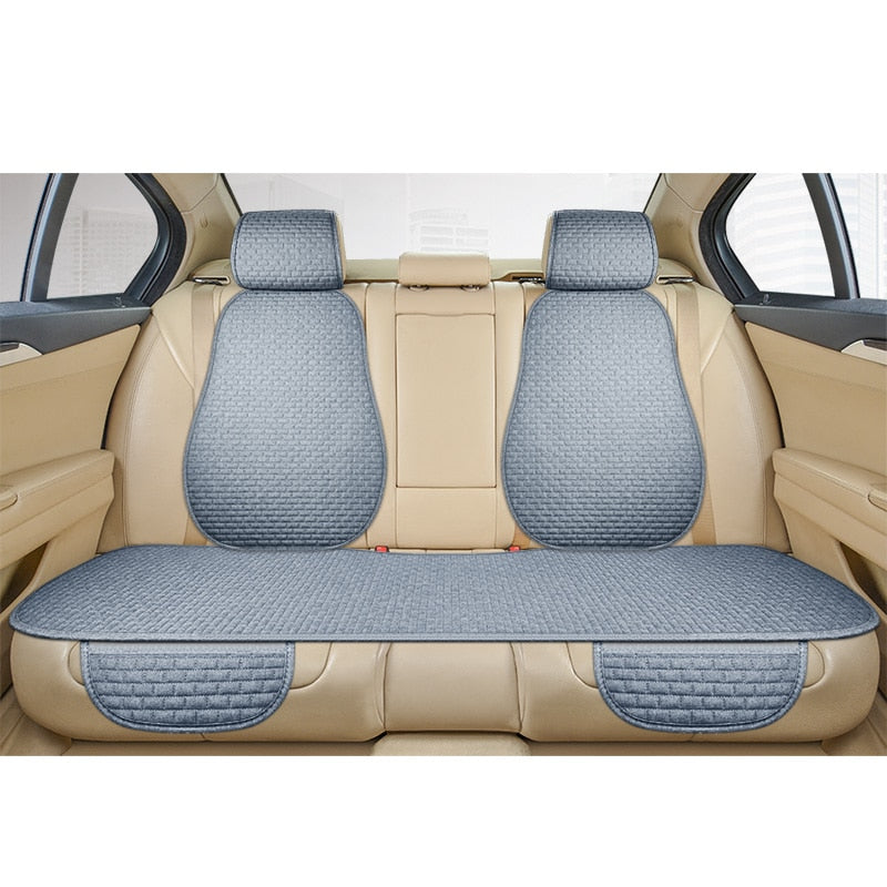 Funda de asiento de coche universal, transpirable y antideslizante gracias al lino.