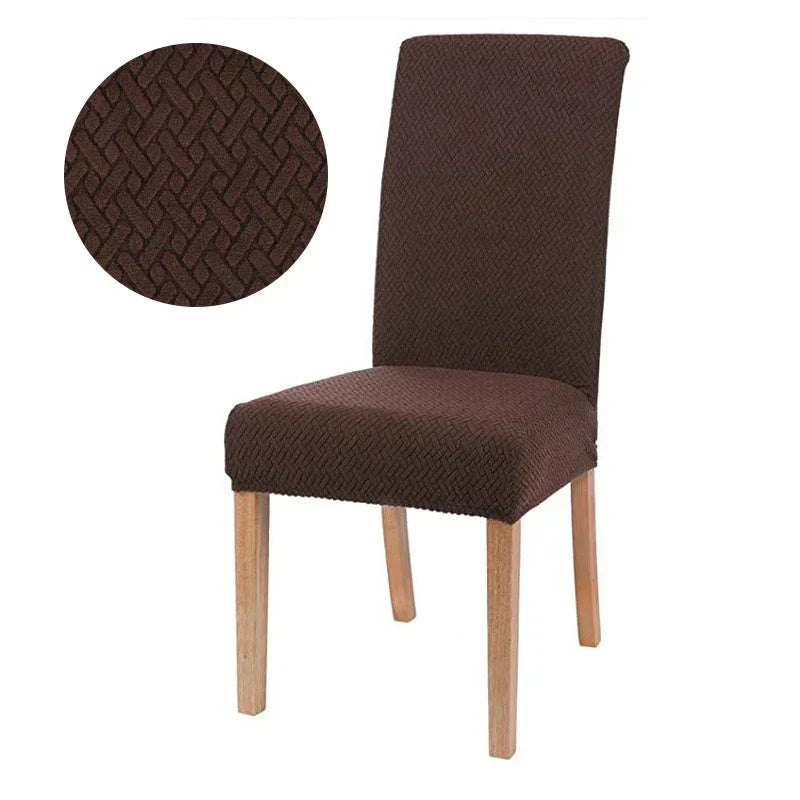 Funda de silla elástica jacquard para eventos especiales, añade un toque sofisticado.