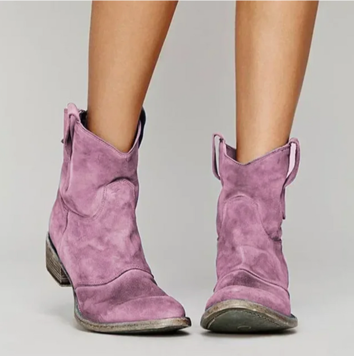 Par de botines Western Rosanne de mujer, diseño vaquero contemporáneo y calidad superior. Moda y confort.