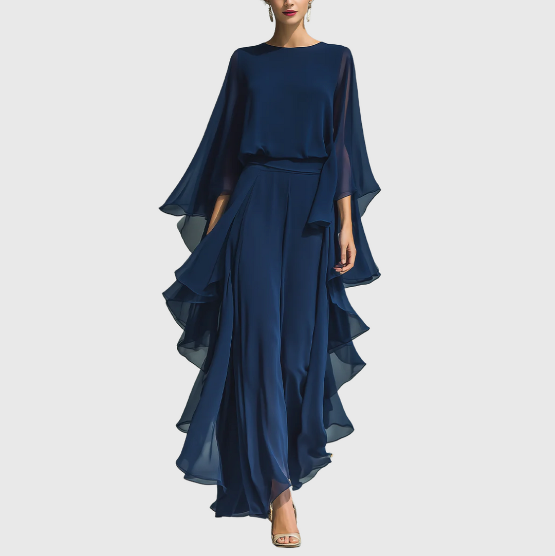 Mono fluido de noche para mujer, elegante, perfecto para fiestas y ocasiones especiales.